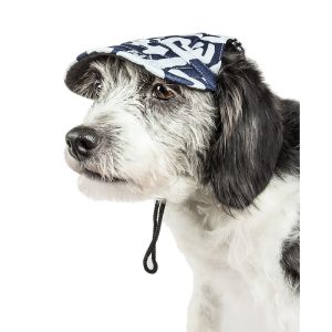 Pet Life 'Bone Cappa' Graffiti Sculptured Uv Protectant Adjustable Fashion Dog Hat Cap