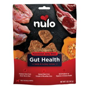 Nulo Lamb & Turkey, Gut Health Functional Jerky Dog Treats, Grain-Free
