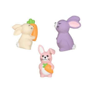 PetShop by Fringe Studio Hopping Love Carrots Bunny Mini Latex Toy for Dogs