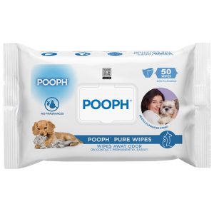 POOPH Pure Wipes Gentle, Fast and Convenient Odor-Elimination, NO Fragrances, NO Harsh Chemicals for Dogs