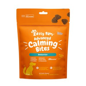 Zesty Paws Turkey Advanced Calming Bites for Dogs