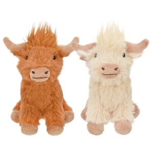 Multipet International Minipet Highland Cow Dog Toy Assorted