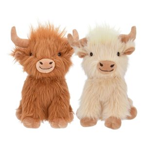 Multipet International Highland Cow Dog Toy Assorted