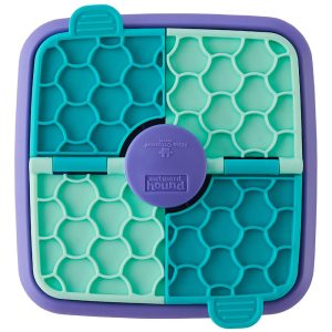 Outward Hound by Nina Ottosson Lick N' Flip 3-in-1 Interactive Dog Puzzle Toy Lick Mat & Slow Feeder for Dogs