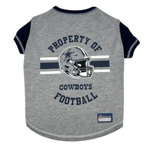 Pets First NFL Heather Grey Dog Tee Shirt