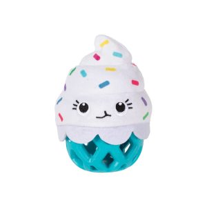 PetShop by Fringe Studio Here For The Cupcakes Rubber Dog Toy