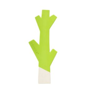 PetShop by Fringe Studio Lime/White Stick With Me Rubber Dog Toy