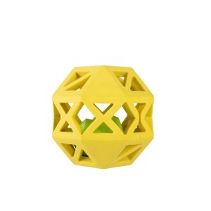 PetShop by Fringe Studio Yellow Sweet On The Inside Rubber Dog Toy