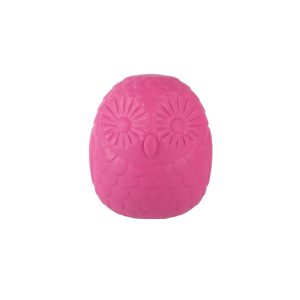 PetShop by Fringe Studio Hot Pink You'Re A Hoot Rubber Dog Toy