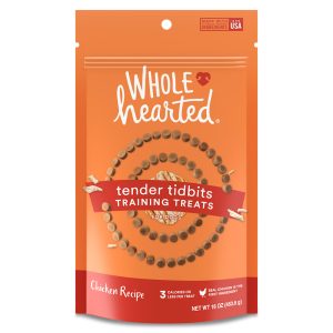 WholeHearted Grain-Free Tender Tidbits Chicken Recipe Training Treats for Dogs