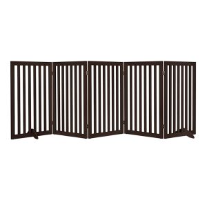 UniPaws 36" H Free Standing and Foldable Pet Gate with Supporting Feet