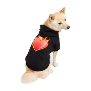 Reddy Flaming Heart Pet Hoodie