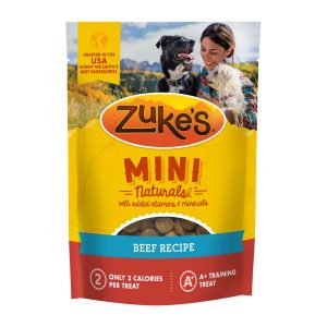 Zuke's Mini Naturals Dog Training made with Real Beef Treats for Dogs of All Sizes