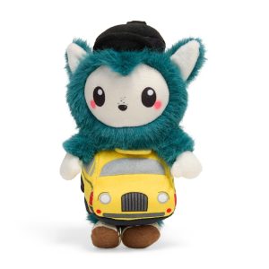 YOULY Taxi Monster Plush Dog Toy Charm