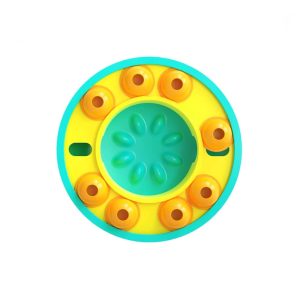 Piggy Poo and Crew Blue & Yellow Slow Feeder Puzzle Game