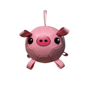 Piggy Poo and Crew Durable Interactive Fetch and Play Pig Soccer Ball