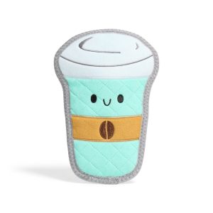 Leaps & Bounds Coffee Tough Plush Dog Toy
