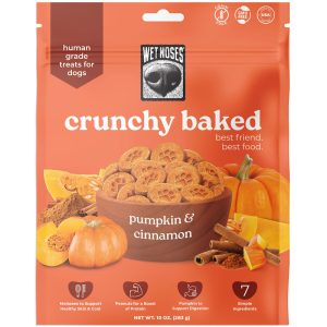 Wet Noses Grain-Free Pumpkin Cinnamon Oven Baked Crunchy Treats for Dogs