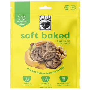 Wet Noses Grain-Free Peanut Butter Banana Soft Baked Treats for Dogs