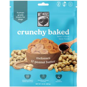 Wet Noses Grain-Free Peanut Butter and Molasses Oven Baked Crunchy Treats for Dogs