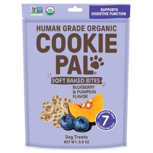 CookiePal Blueberry & Pumpkin Soft Baked Human Grade and Organic Dog Treats
