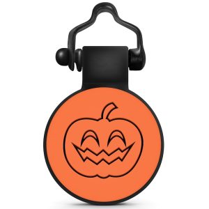 SiliDog Silent Personalized Pumpkin Pet ID Tag for Dogs