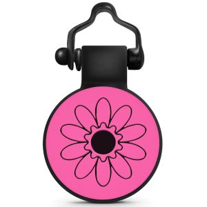 SiliDog Silent Personalized Flower Pet ID Tag for Dogs
