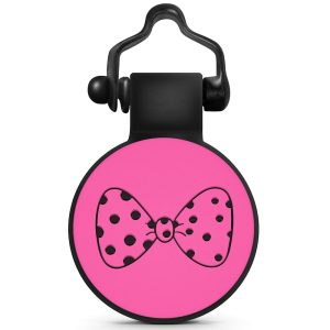 SiliDog Silent Personalized Bow Tie Pet ID Tag for Dogs