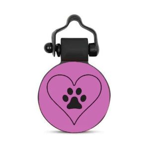 SiliDog Silent Personalized Paw Print Pet ID Tag for Dogs