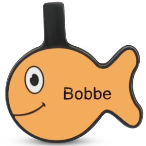SiliDog Silent Personalized Goldfish Pet ID Tag for Dogs