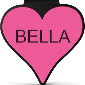 SiliDog Silent Personalized Heart Pet ID Tag for Dogs