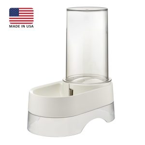 Richell White Elevated Gravity Pet Water Dispenser