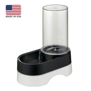Richell Black Elevated Gravity Pet Water Dispenser