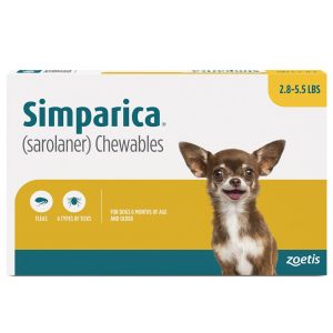 Simparica Chewable for Dogs 2.8-5.5 lbs.