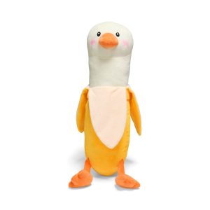 Petco Banana Duck Long Body Plush Dog Toy
