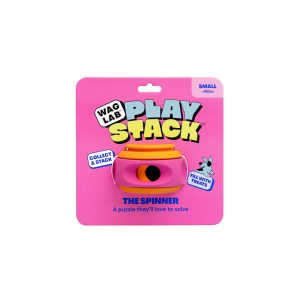 WAGLAB The Spinner Pink/Orange Dog Toy