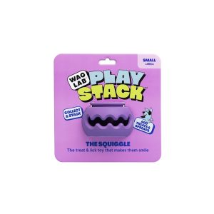 WAGLAB The Squiggle Purple Dog Toy