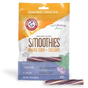 Arm & Hammer Smoothies Dental Treats for Dogs with Baking Soda and Calcium for Pets