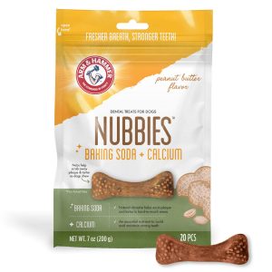 Arm & Hammer Nubbies Dental Treats for Dogs with Baking Soda and Calcium for Pets