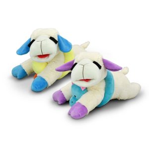 Multipet International Lamb Chop Assorted Jumbo with Unicorn or Duck Floatie Dog Toy