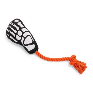 Petco Halloween Skeleton Foot Rope Plush Dog Toy