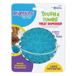 Brightkins Tough & Tumble Treat Dispenser Pufferfish