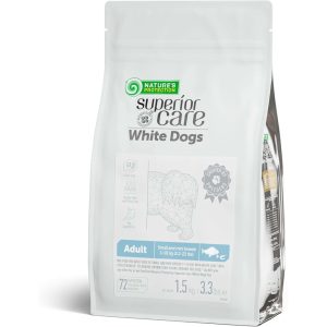 Nature's Protection Superior Care White Dogs Grain Free Adult Small and Mini Breeds White Fish Dry Dog Food