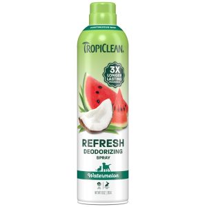 TropiClean Dog Perfume, 3X Long-Lasting Scent Watermelon Scented Dog Deodorizing Spray