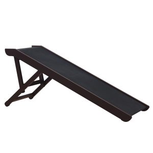 Unipaws Large Foldable Wooden Pet Ramp with Adjustable Height