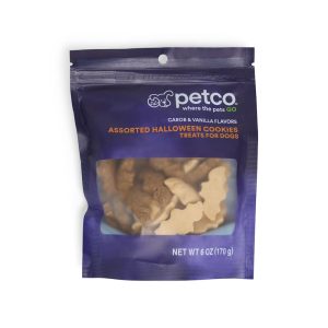 Petco Halloween Assorted Carob & Vanilla Flavor Cookie Treats for Dogs