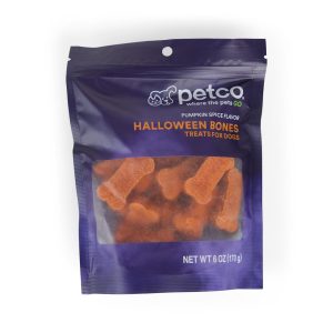 Petco Halloween Baked Bones Pumpkin Spice Flavor Treats for Dogs