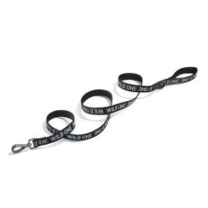 Wild One Black Lightweight Nylon Dog Leash