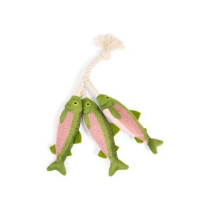 Petco Salmon on a Rope Dog Toy