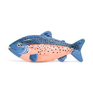 Petco Salmon Flattie Plush Dog Toy